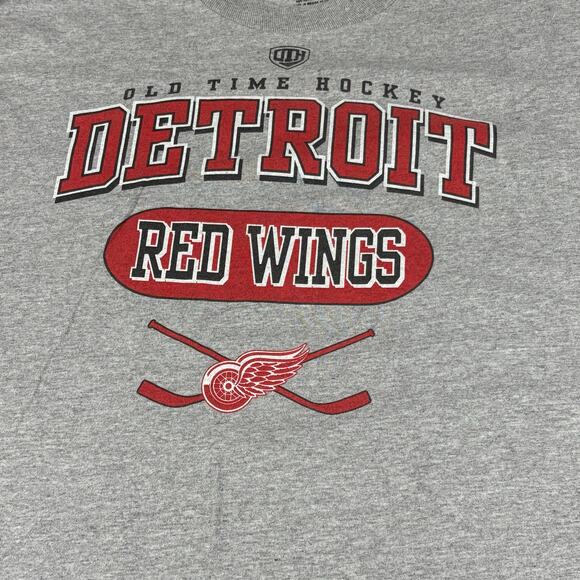 Detroit Red Wings Old Time Hockey T-Shirt Mens Size XXL Gray NHL Graphic Tee - Picture 2 of 4